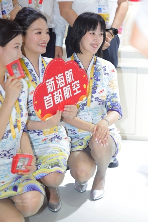 26最新海航双灰丝空姐