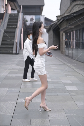 包臀白裙女孩【套图116P+视频】