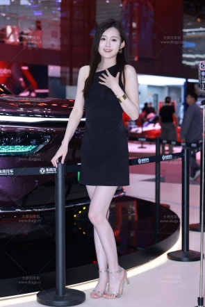 北京车展笑容超甜的大长腿美女【套图+视频】